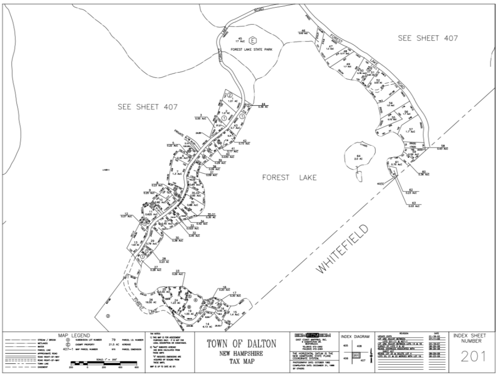 Town of Dalton NH Tax Maps Town of Dalton, NH
